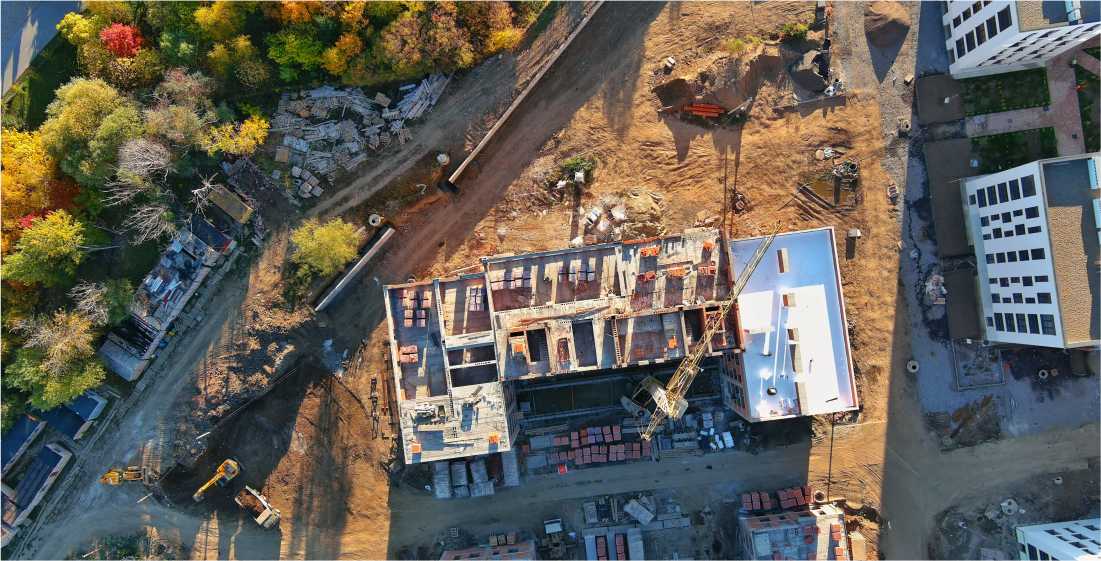 Toplu konut ve site projesi drone çekimi